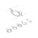 Paulmann Lampe � corde ROUNDMAC LED 5 fois, chrome, blanche 