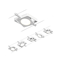 Paulmann Syst�me de corde MACLED 5 fois, chrome, blanche 