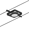 Paulmann Lampe � corde MACLED, chrome, noir mat 