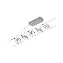 Paulmann Syst�me de corde MAC II 5 fois GU5,3, chrom� mat 