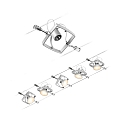 Paulmann Syst�me de corde MAC II 5 fois GU5,3, chrom� mat 