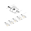 Paulmann Syst�me de corde MAC II 5 fois GU5,3, chrome, blanc mat 