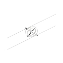 Paulmann Syst�me de corde CARDAN 5 fois GU5,3, chrome, blanc mat 