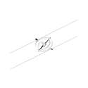 Paulmann Lampe � corde CARDAN GU5,3, chrome, blanc mat 