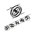 Paulmann Syst�me de corde CARDAN 5 fois GU5,3, chrome, noir mat 