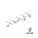 Paulmann Syst�me de corde SALT 5 fois GU5,3, chrom� mat 