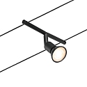 Paulmann Syst�me de corde SALT 5 fois GU5,3, chrome, noir mat 