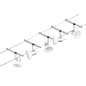 Paulmann Syst�me de corde SHEELA 5 fois GU5,3, chrom� mat 