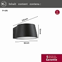 Paulmann Luminaire mural d’extérieur CAPEA LED standard IP44, gris 