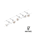 Paulmann Syst�me de corde SALT 5 fois GU5,3, chrome, blanc mat 