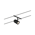 Paulmann Syst�me de corde WIRE SYSTEMS DC CUP lot de 5 GU5,3, chrome, noir mat 