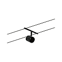 Paulmann Syst�me de corde WIRE SYSTEMS DC CUP lot de 5 GU5,3, chrome, noir mat 