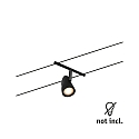 Paulmann Lampe � corde WIRE SYSTEMS DC CUP GU5,3, chrome, noir mat 