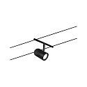 Paulmann Lampe � corde WIRE SYSTEMS DC CUP GU5,3, chrome, noir mat 