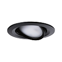 Paulmann Lumi�re encastr�e NOVA COIN LED rond, pivotant, lot de 3 Coin IP23, noir mat  11W 460lm 2700K 100� 100� CRI >80