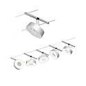 Paulmann Syst�me de corde LED WIRE SYSTEMS CORDUO CIRCLE rond, lot de 5, commutable IP20, chrome, chrom� mat 