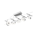 Paulmann Syst�me de corde LED WIRE SYSTEMS CORDUO CIRCLE rond, lot de 5, commutable IP20, chrome, chrom� mat 