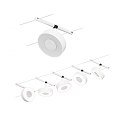 Paulmann Syst�me de corde LED WIRE SYSTEMS CORDUO CIRCLE rond, lot de 5, commutable IP20, chrome, blanc mat 
