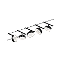 Syst�me de corde LED WIRE SYSTEMS CORDUO CIRCLE rond, lot de 5, commutable IP20, chrome, noir mat 