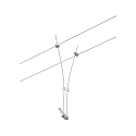 Paulmann Lampe � corde COMET GU5,3, chrom� mat gradable