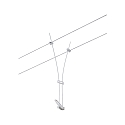 Paulmann wire luminaire COMET GU5,3, white matt dimmable