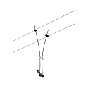 Paulmann wire luminaire COMET GU5,3, black matt dimmable