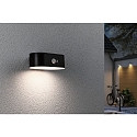 Paulmann Lampe murale solaire ADYA Bas, ovale, avec capteur IP44, noir  