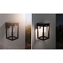 Paulmann Lampe murale solaire MARISOL angulaire, avec capteur IP44, noir  