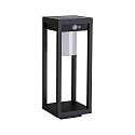 Paulmann Lampadaire solaire SOLAR MARISOL avec capteur IP44, noir , blanc mat 