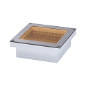 Paulmann Projecteur encastré BRICK 100X100MM accessible, contrôlable par ZigBee, favorable aux insectes IP67, acier inoxydable