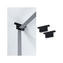 Paulmann Support de sangle ULine - STRAP HOLDER / STRAIGHT FIXTURE isol�, m�canique, lot de 2, droit, noir mat