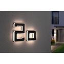 Paulmann Num�ro de maison lumineux IP44, noir  