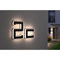 Paulmann Num�ro de maison lumineux IP44, noir  