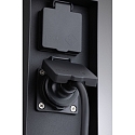 Paulmann socket column RIO 2-fold, with cover, one-sided, anthracite