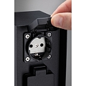 Paulmann socket column RIO 2-fold, with cover, one-sided, anthracite