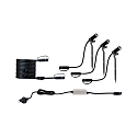 Paulmann Lampe � broche PLANTINI SPOT PLUG & SHINE CH lot de 3 IP65, anthrazit 