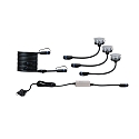 Projecteur encastr� FLOOR PLUG & SHINE CH lot de 3 IP67, argent 