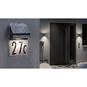 Paulmann Num�ro de maison lumineux IP44, noir 