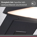 outdoor wall luminaire ZERENA with sensor, insect friendly, sea-air resistant IP44, anthracite 