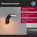 outdoor wall luminaire ZERENA with sensor, insect friendly, sea-air resistant IP44, anthracite 