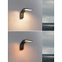 outdoor wall luminaire ZERENA with sensor, insect friendly, sea-air resistant IP44, anthracite 