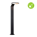 bollard light ZERENA with sensor, insect friendly, sea-air resistant IP44, anthracite 