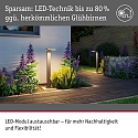 bollard light ZERENA with sensor, insect friendly, sea-air resistant IP44, anthracite 
