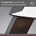 bollard light ZERENA with sensor, insect friendly, sea-air resistant IP44, anthracite 