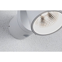 Paulmann outdoor wall luminaire CUFF PIR with sensor IP44, transparent, white 