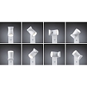 Paulmann bollard lamp CUFF PIR with sensor IP44, transparent, white 