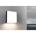 Paulmann outdoor wall luminaire AZALENA PIR with sensor IP44, anthracite, transparent 