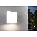 Paulmann outdoor wall luminaire AZALENA PIR with sensor IP44, transparent, white 