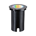 Projecteur encastr� FLOOR RGBW rond, contr�lable par ZigBee IP67, noir gradable