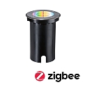 Paulmann Projecteur encastr� FLOOR RGBW rond, contr�lable par ZigBee IP67, noir gradable